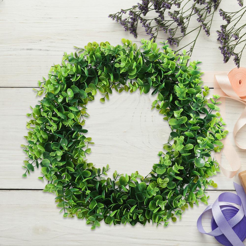 40cm Door Hanging Wall Window Flower Green Leaf Wreath Home Wedding Party Decor