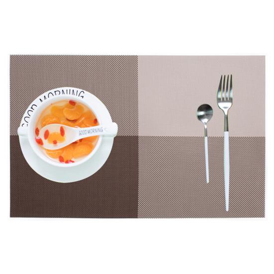 Placemat Wear Resistant Waterproof Non-slip Heat Insulation Rectangular Table Mat Glassware Cup Coaster