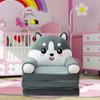 Plush Foldable Children's Sofa Backrest Chair 2 In 1 Foldable Children's Sofa Cute Cartoon Lazy Sofa Children Folding Sofa Bed