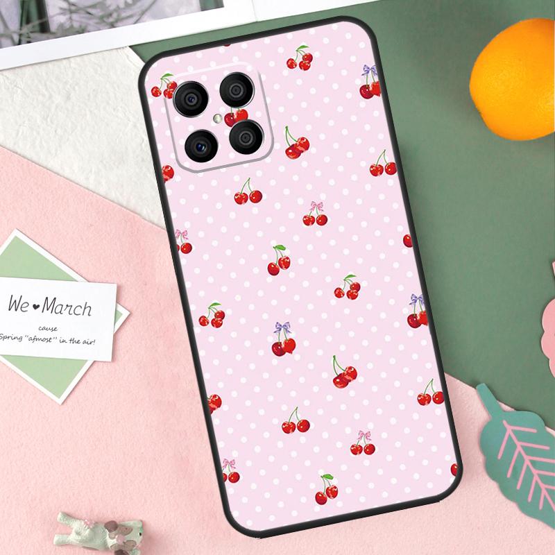 Милый коллаж из вишни Чехол для Honor X9b X8b X9a X8a X8 X9 X9c 50 70 90 Lite Honor 200 Pro Magic 7 5 6 Lite Обложка