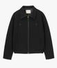 Leumadeu Wool Double Pocket High-Neck Jacket - Black