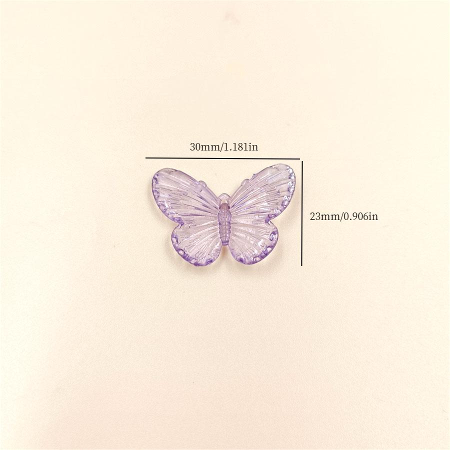 Простые модные модные ювелирные аксессуары, подарочные лазерные красочные материалы ручной работы «сделай сам», 50 шт. для ожерелья, бусины-бабочки, изысканные ювелирные изделия