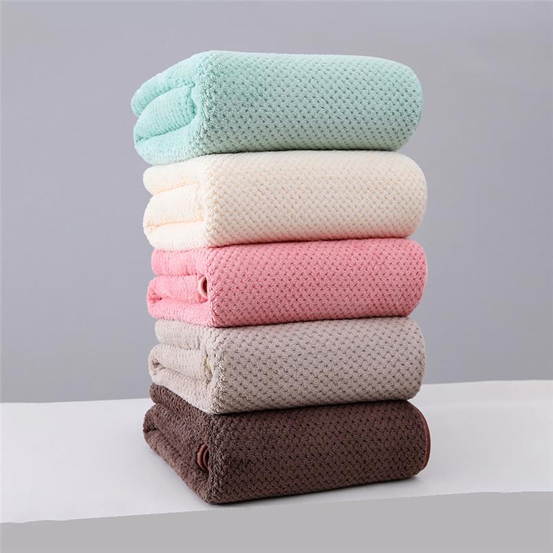 Утолщенное коралловое бархатное полотенце для лица высокой плотности + набор банных полотенец, мягкий абсорбент, удобный подарок, домашний текстиль, принадлежности для ванной комнаты