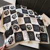 Шелковый шарф Camellia Ol Commutable Universal Scarf Черно-белый профессиональный шелковый шарф Имитация шелкового шарфа 70 см квадратный шарф