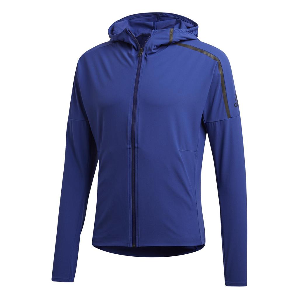 Adidas X Zne Collaboration Mens Running Series Lightweight Zip-Up Hooded Breathable Jacket Men Jackets Dark-Blue CY5482