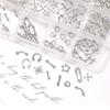 12 ячеек Сплав Шармы для ногтей Панк Y2K Металлические детали Маникюр заклепка цепь Наконечник для ногтей Декор Ретро Круглые ногти Поставка DIY поделки