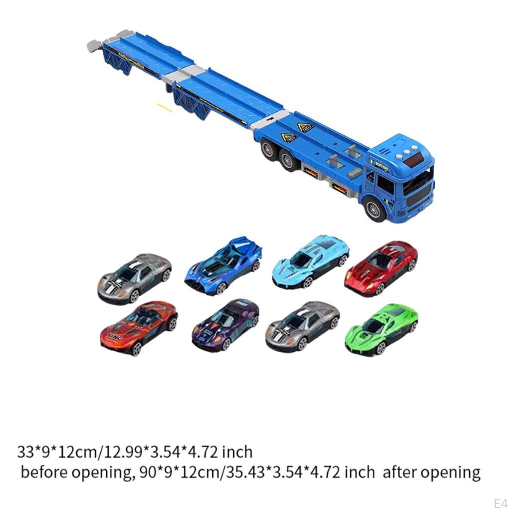 Набор транспортных средств со складной транспортной тележкой для детей