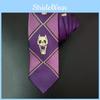 Изысканный косплей Jojo's Bizarre Adventure Killer Queen Кира Ёсикаге Галстук с черепом фиолетовый