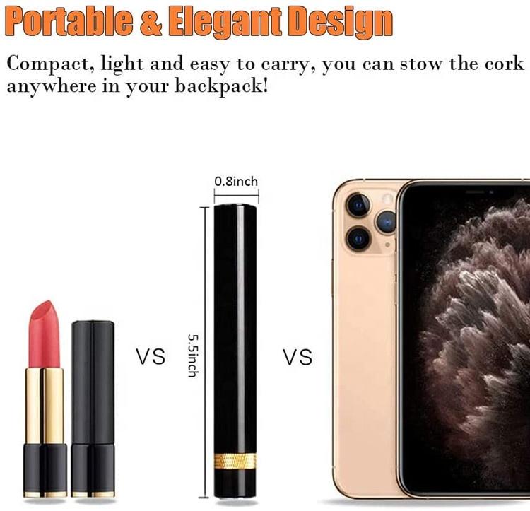 A059 Pocket Red Wine Pen Pin Shape Air Pressure Pump Corkscrew