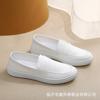 Women's Soft Soles Are Not Tired, White Medical Shoes Are Comfortable and Non-slip, Flat-soled Single Shoes, and One Pedal of White Shoes.