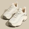 Обувь для папы на толстой подошве, новая весенне-осенняя спортивная обувь Instagram, повседневная обувь с сеткой, маленькие белые туфли для женщин
