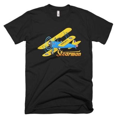 Футболка с самолетом Stearman FSX1 - Персонализированная с вашим номером N#