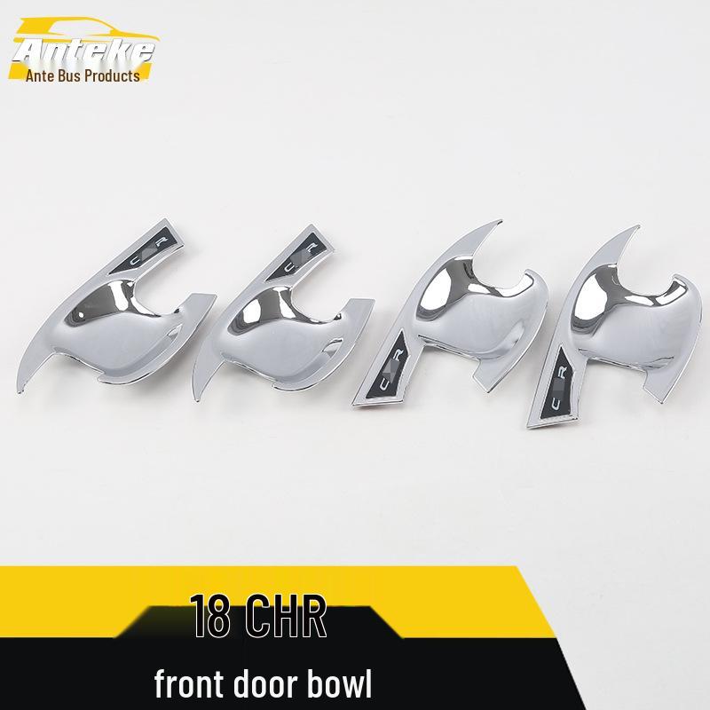 18 CHR Front Door Bowl Sequins Protective Film - Scratch-Resistant Decorative Frame Stickers