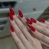 Простой темперамент красный и белый средней длины миндалевидные ногти модные маникюрные патчи съемные накладные ногти 24 штуки
