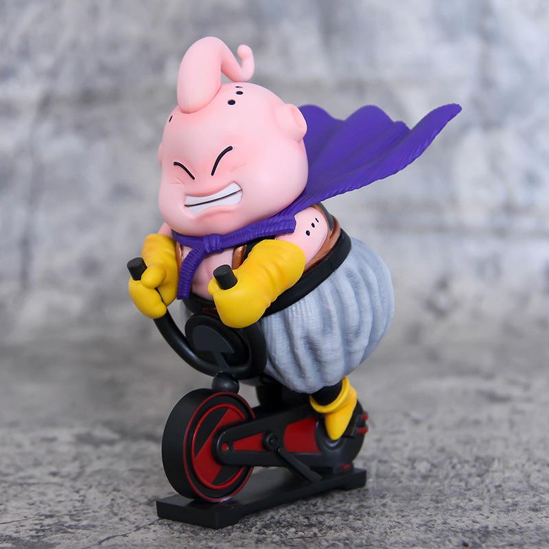 12cm Anime Dragon Ball Majin Fat Buu Cycling Figures Pvc Figures Model Toys Dolls Gifts
