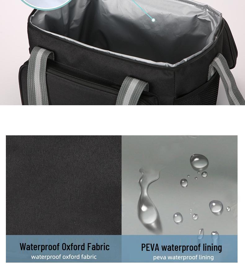 Insulated Outdoor Oxford Cloth Ice Pack Large Capacity Lunch Bag