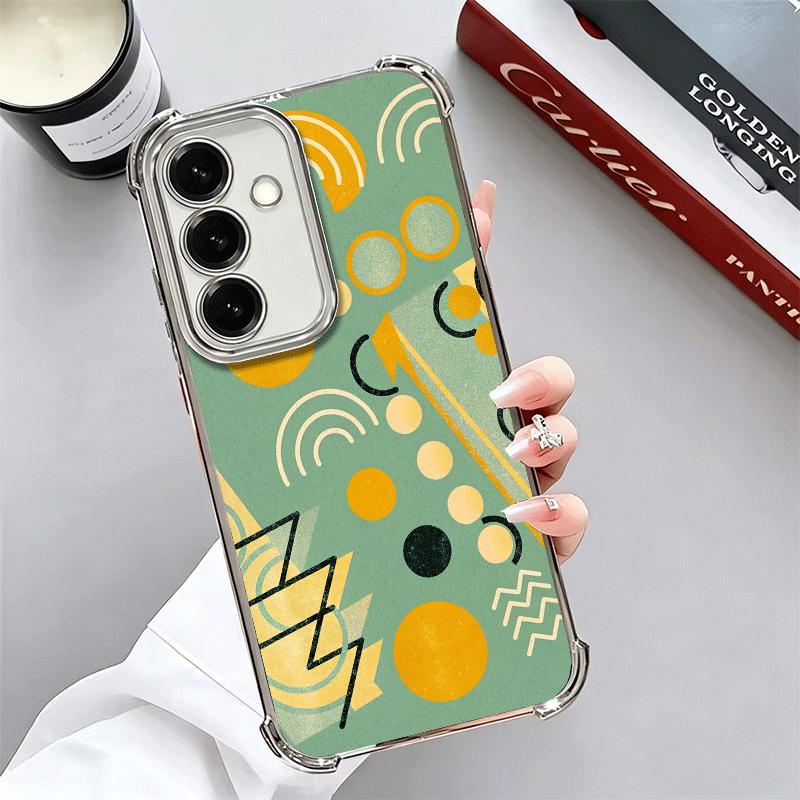 Абстрактная Геометрия Поп-Арт Дизайн Мягкий Чехол Для Телефона Для Samsung A17 A27 A07 A37 A57 A16 A56 A15 A55 A14 A54 A13 A53 A26 A36 A25 A35
