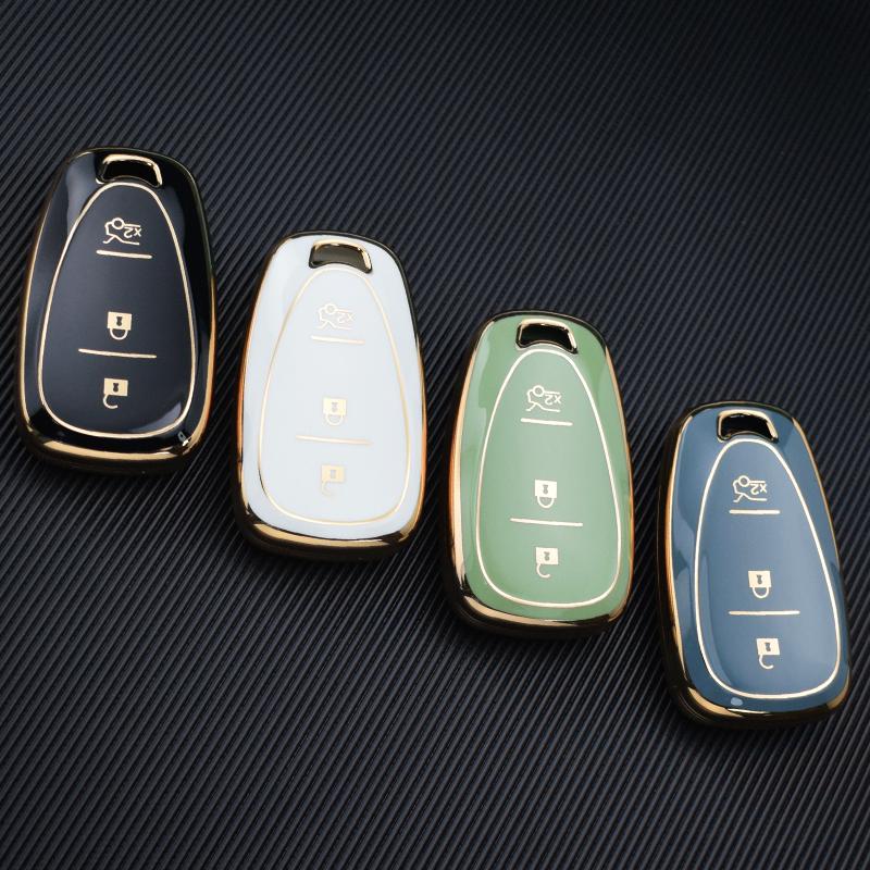 Чехол для дистанционного ключа из ТПУ с 3 кнопками для Chevrolet Onix Equino Orlando Cruze Spark Sonic Camaro Volt Bolt Trax Malibu Blazer Traverse