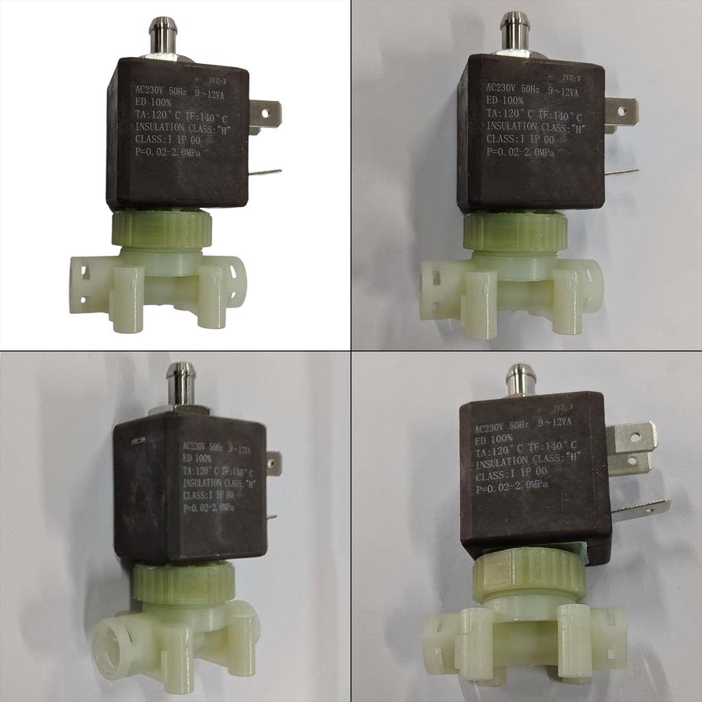2-Way 230V Solenoid Valve Electromagnetic Control Valve Coffee Machine Accessories Steam Valve Plastic Material