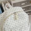 Student Schoolbag Polo Dot Women's Large Capacity Backpack Lightweight Class Backpack