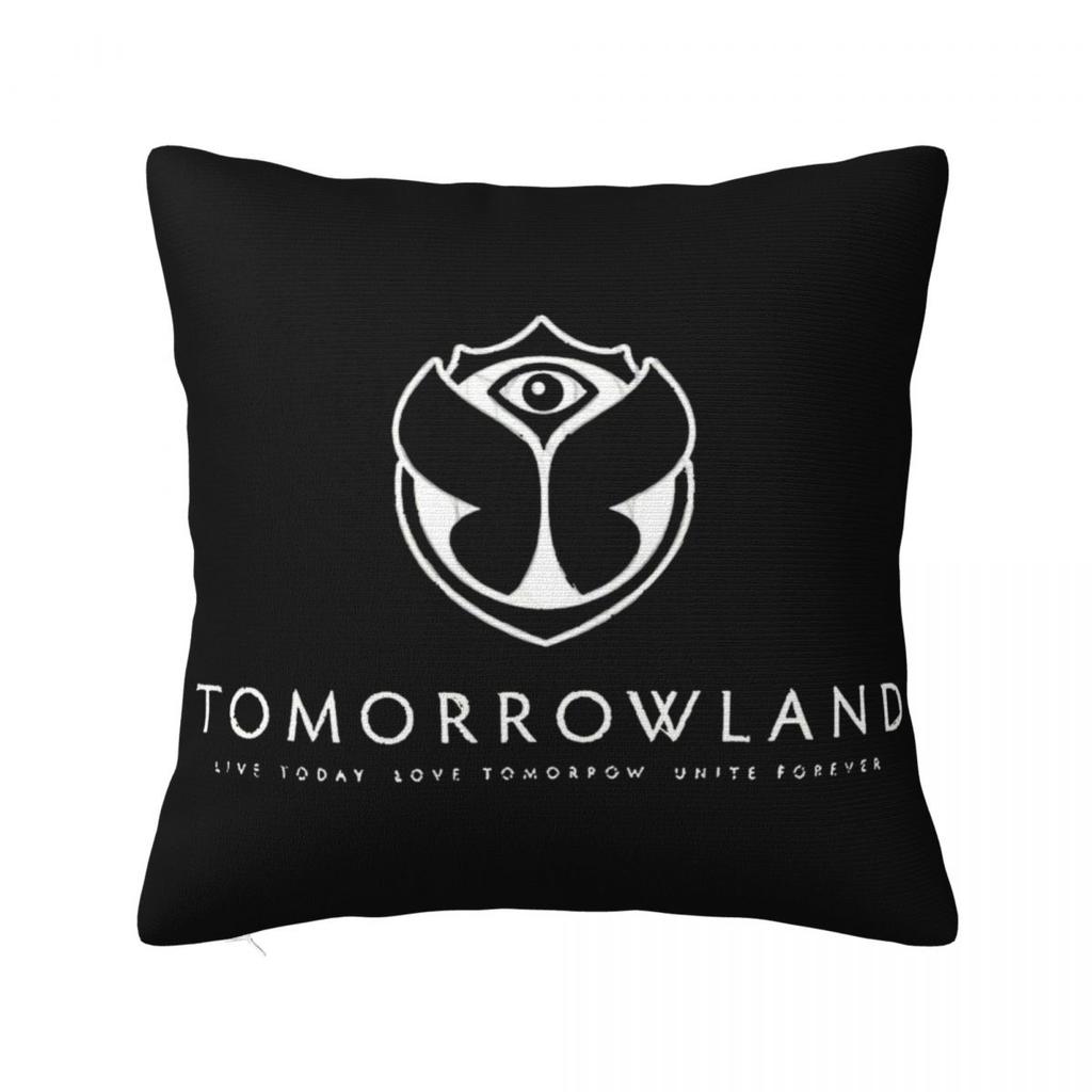 Tomorrowlandd Flag Pillowcase Polyester Cushion Cover Decorative Music Festival Throw Pillow Case Cover Home Square 18'