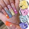1 Box 3D Flower Nail Charms Multifunctional 12 Grid Design Phone Cases DIY Crafts Nail Art Supplies for Women