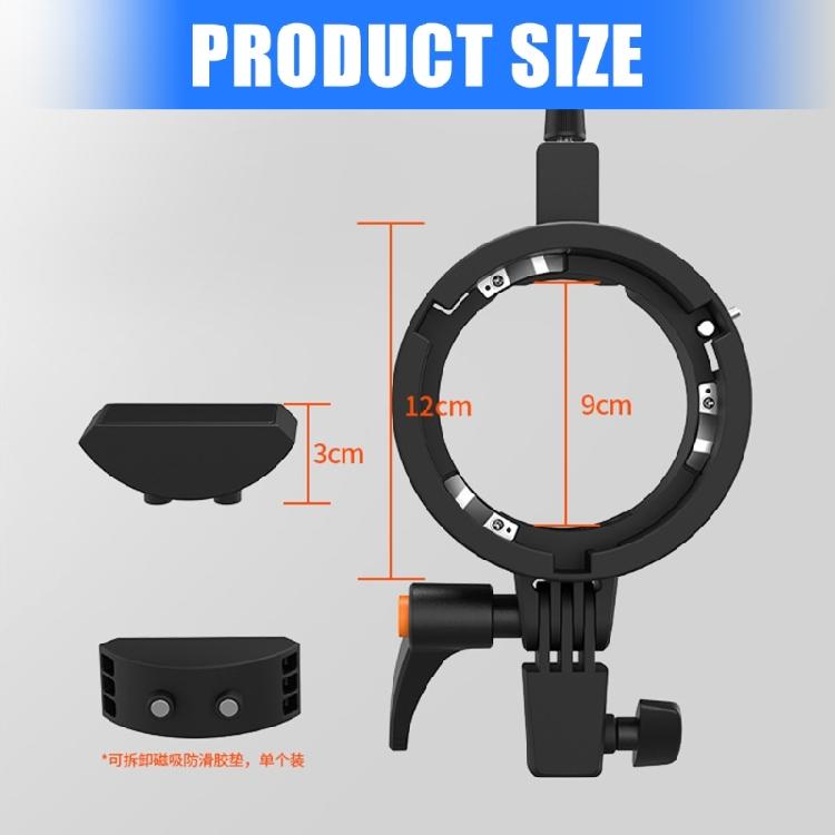 Прочный кронштейн для крепления вспышки Speedlight с плавной регулировкой вращения для F1250, F1200, TR950II Набор для креативного освещения