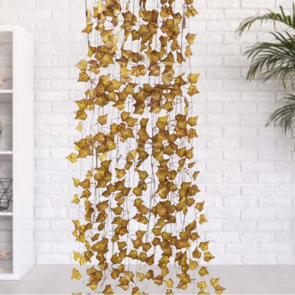 12PCS Silk Leaves Artificial Fall Leaves Vines Fall Foliage Garland  Thanksgiving Decor