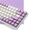 XVX Keycaps, 165-Key Print Keycaps, PBT Transparent Keycaps for Cherry MX Gateron Switch Keyboards, OEM Profile Keycaps (PurpleWhite)
