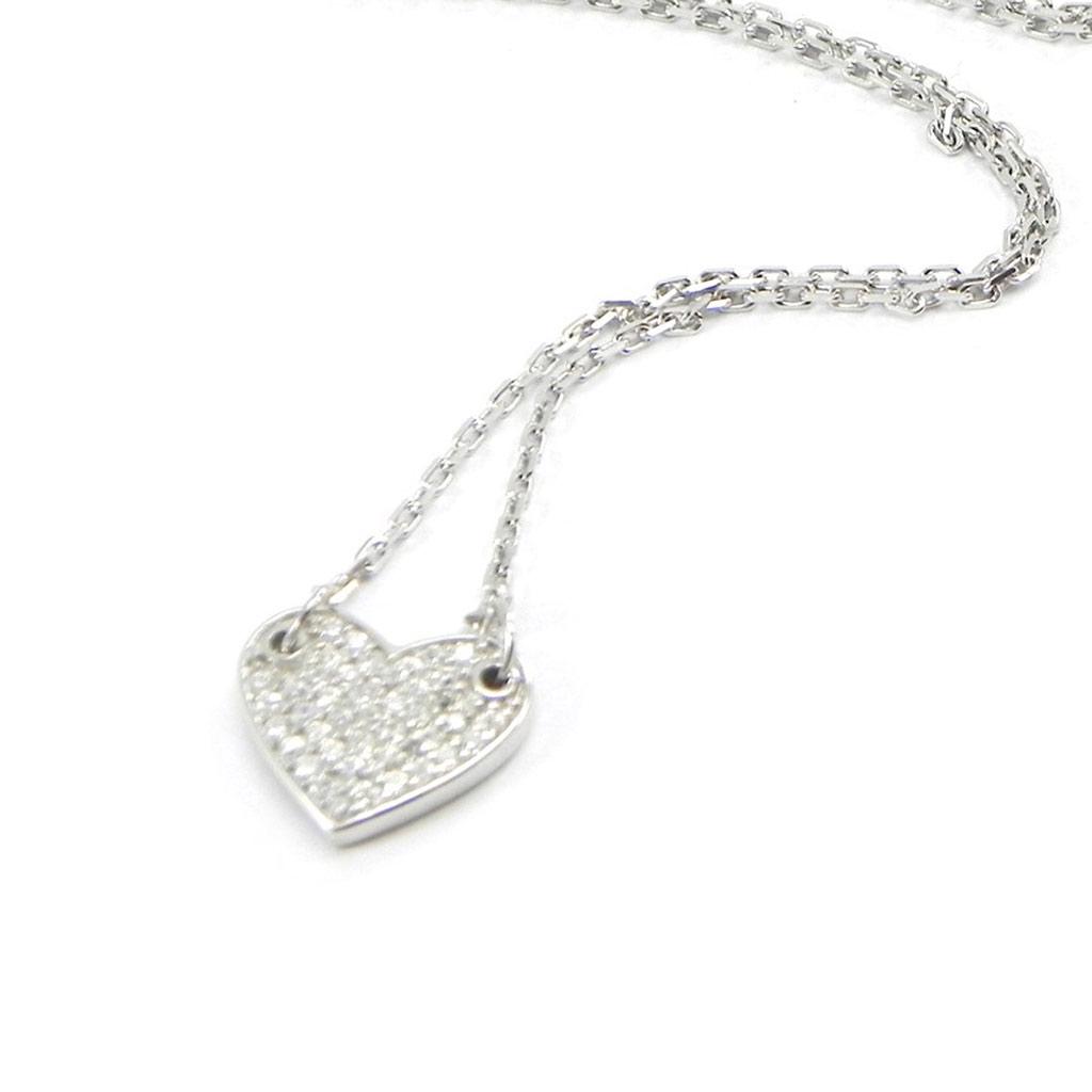 Les Trésors De Lily [I3931] - Silver Necklace 'Love Divine' White Silver (rhodium Plated) - 13x12 Mm
