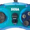 SEGA Mega Drive 8 Button Arcade USB Pad Clear Blue Retri-bit