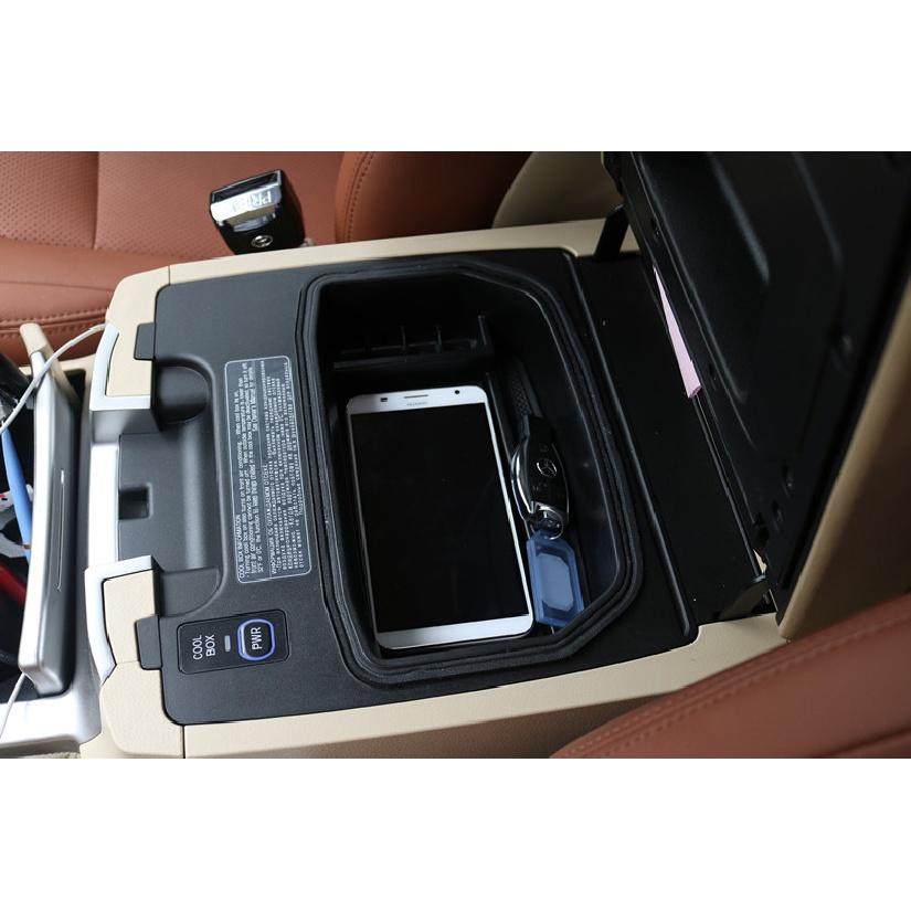 Central Armrest Container Tray Storage Box for Toyota Land Cruiser Prado with Refrigerator 2004-2016 Car Organizer