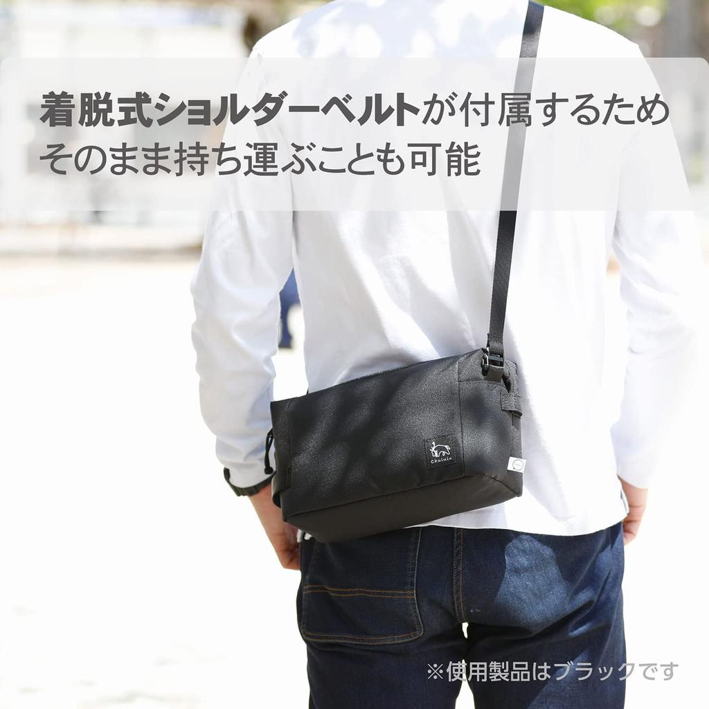 HAKUBA Сумка для камеры Chululu Renew Внутренний чехол размера L Горчичный Устойчивая внутренняя сумка из переработанных материалов Чехол для камеры с ручкой и плечевым ремнем