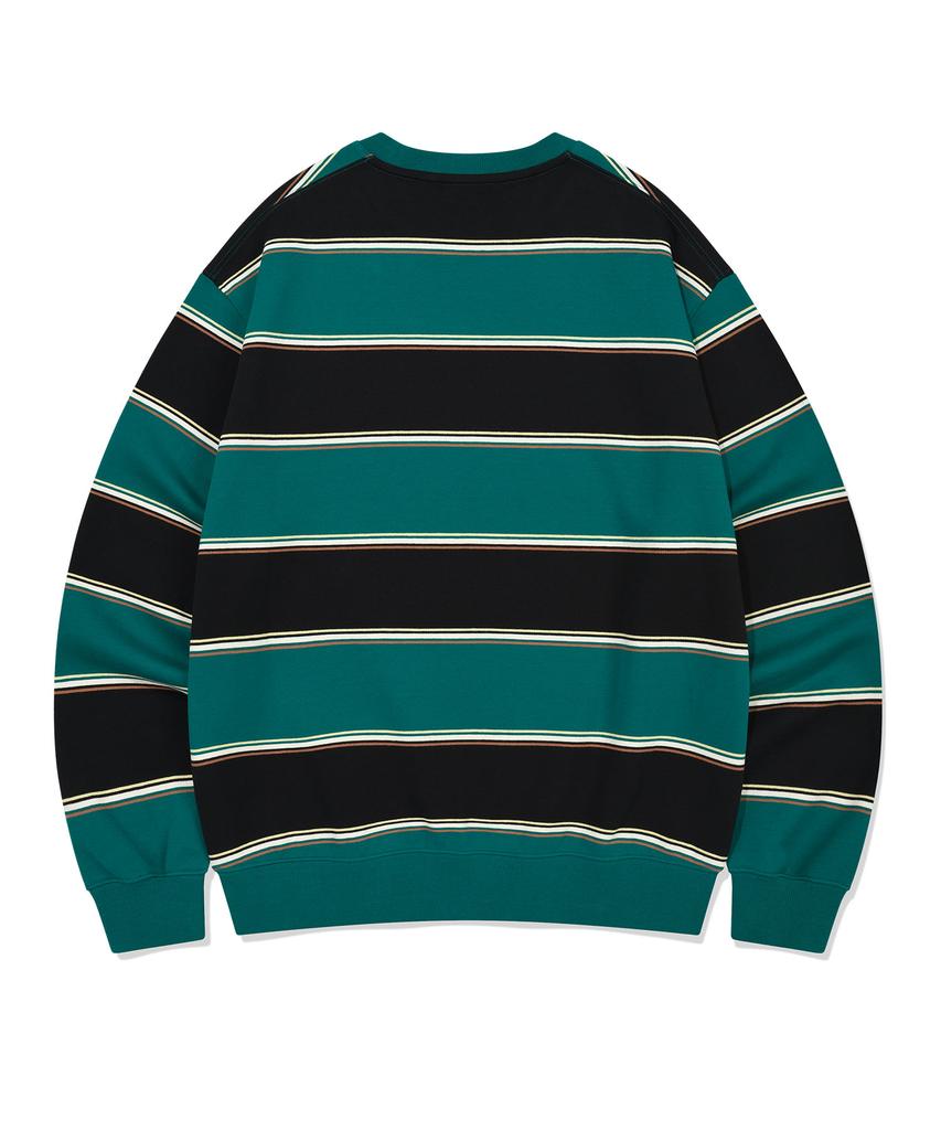 WACKY WILLY Multi-Stripe Sweatshirt Green