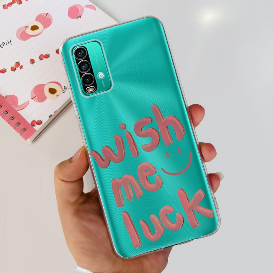 Чехол для Xiaomi Redmi 9T Милый Модный Расписной Чехол Прозрачный Силиконовый Чехол для Телефона Для Xiaomi Redmi 9T Redmi9T Задняя Крышка 6.53'' Сумки