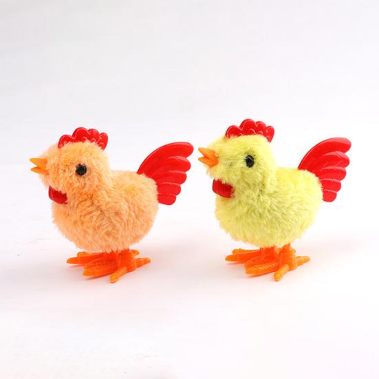 Fashion Funny Portable Plush Toy Walking Wind Up Chick Animal for Kids