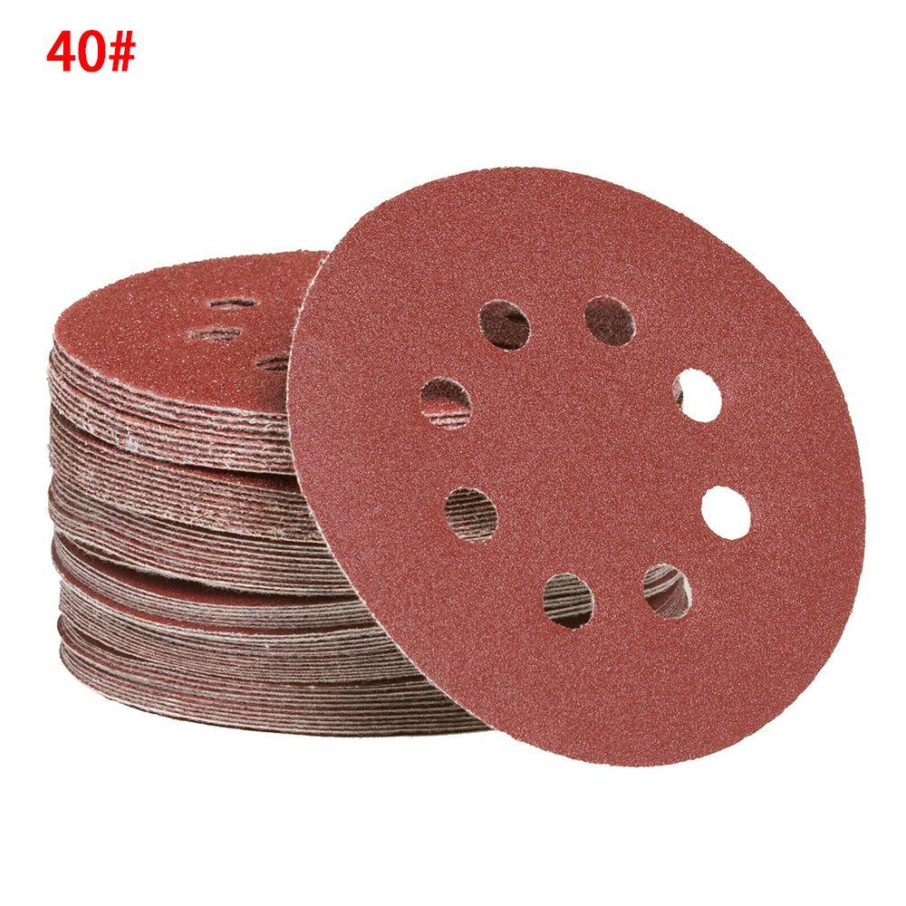 Perforated Replacement Sanding Discs Polished Red Sandpaper Self Adhesive Oxide Dry Sandpaper