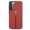 Ferrari Feosihcs21Mre S21+ G996 Czerwony/Red Hardcase Off Track Leather Nylon Stripe