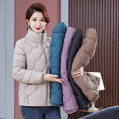Короткая легкая хлопковая куртка 2025 женская пуховая хлопковая куртка приталенная легкая куртка зимняя одежда универсальная маленькая стеганая куртка
