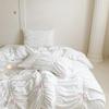 Комплект белого стеганого пододеяльника с оборками Двуспальный Квин Кинг Твин Хлопковый Микрофибра Комплект постельного белья Простыня/Натяжная простыня Наволочки