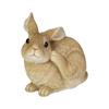 Ubia Beige Rabbit Scratching Its Face with Left 17 X 12 X 17 Doll Animal Garden Paw, Cm, Figurine, Ornament, Decor, Rabbit, H20138-3