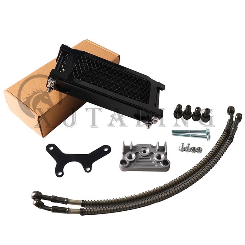 Мотоциклетный масляный радиатор, комплект масляного радиатора для Honda Monkey Yamaha Kawasaki 50cc-140cc Pit Dirt Bike Scooter Moped Enduro Motocross