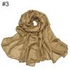 New Scarf Linen Solid Color Imitation Silk Soft Bag Head Shawl Scarf One Piece