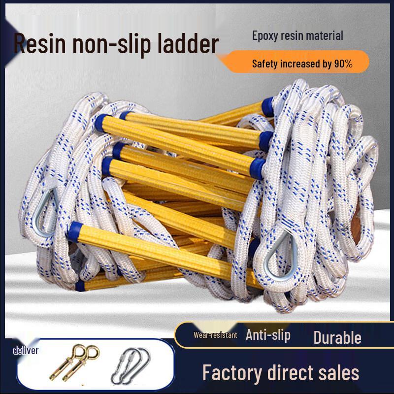 Jundingying 12M Resin Soft Ladder with Double Hooks