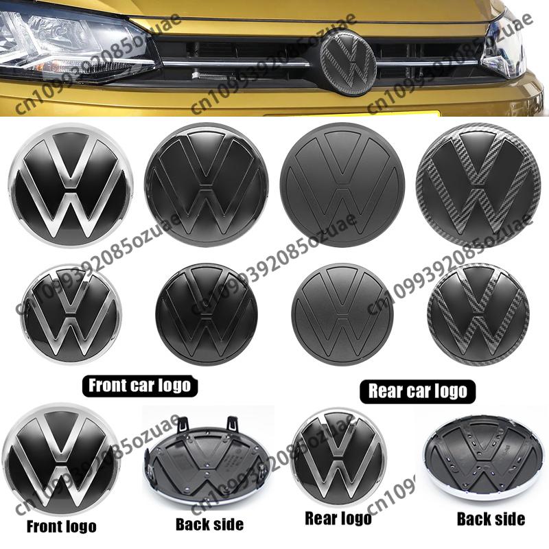 For Volkswagen MK7 1Pc ABS VW Car Front Logo Grille Badge Trunk Badge Car Replacement Accessories For Volkswagen Polo 2019 2020 2021 2022 2023 2024