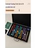 Aluminum Tuning Fork Set: Colored Eight-piece Sound Therapy with Wooden Gift Box