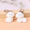 Милый 3D брелок в виде собаки, собачка, пара, мобильный телефон, брелок для автомобиля, наушники, рюкзак, подвески, сумка, декор