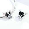 BISAER Mini Cute Beatiful Chihuahua Charm Beads for Women