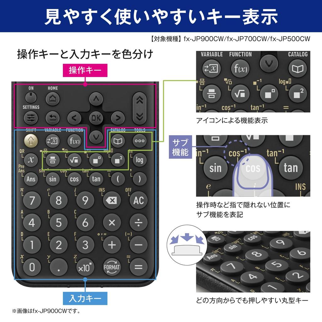Casio Scientific High Japanese Over 500 Calculator, Definition, Display, Functions, fx-JP500CW-N
