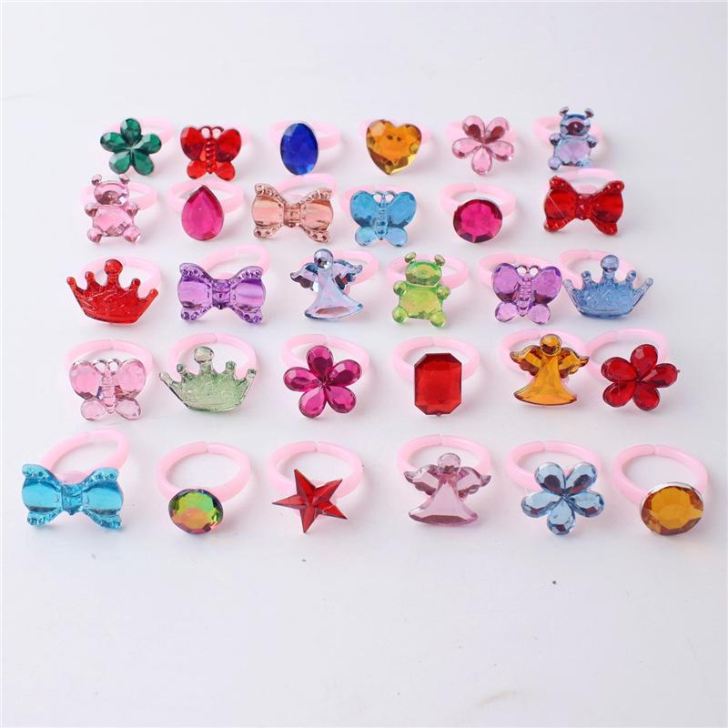 10 шт. мультяшное детское кольцо из смолы, милое цветочное кольцо, матовое кольцо, подарок